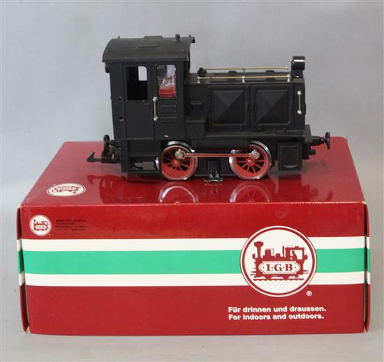 A Lehmann Gross Bahn G gauge 0-4-0 diesel locomotive 22900, boxed